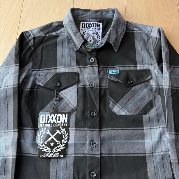 Dixxon Flannel Company Shirt Women's Medium Black The 9 Mil Flannel NWT - Picture 3 of 9